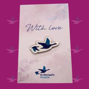 Goose Pin Badge with backing card