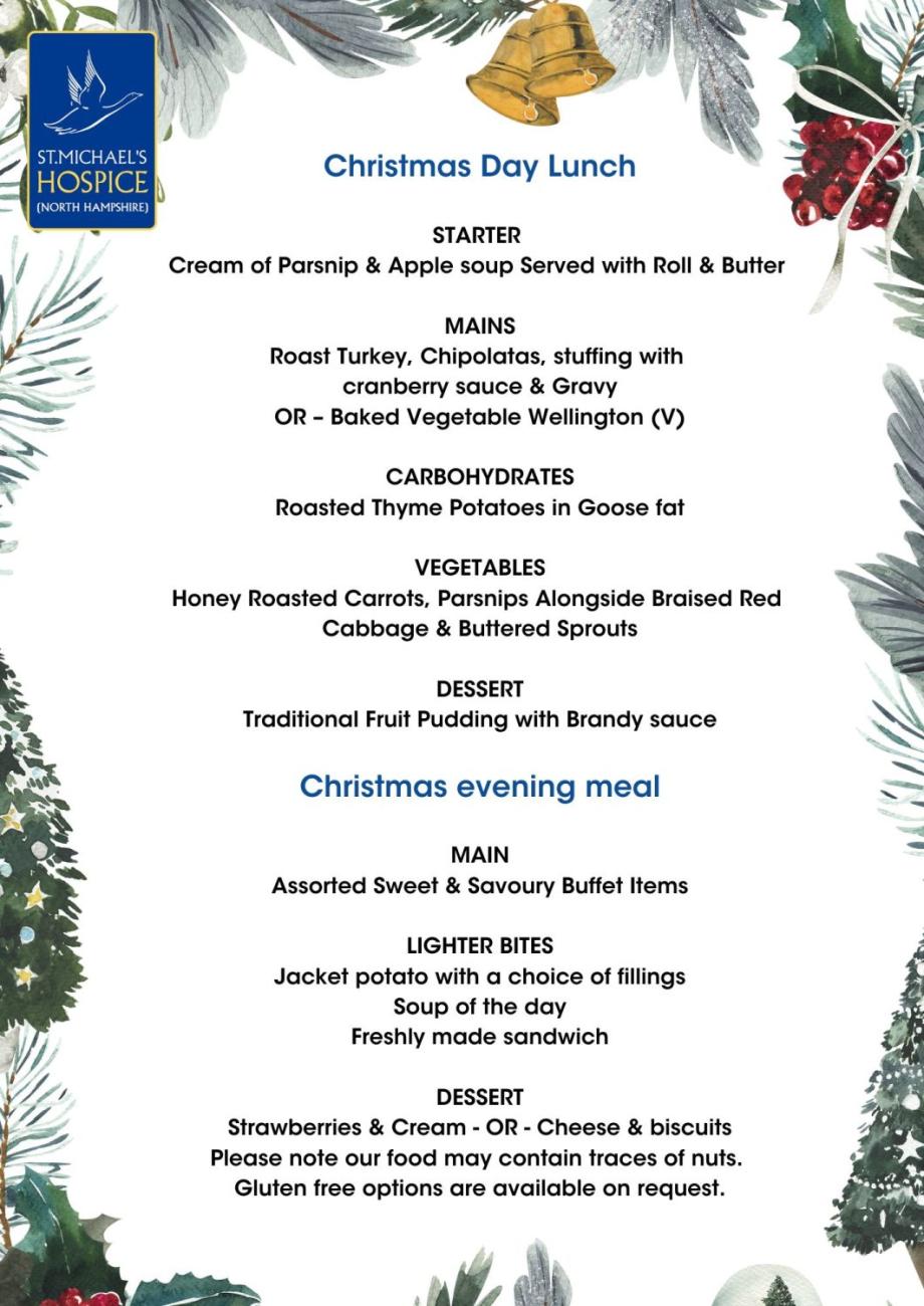 christmas menu